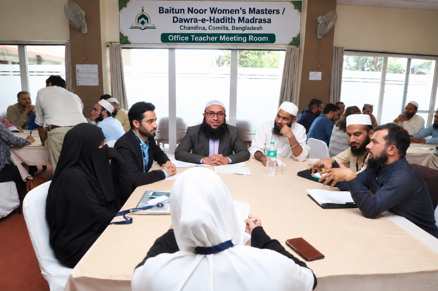 Teachers and leadership meeting at Baitun Noor Women's Madrasha